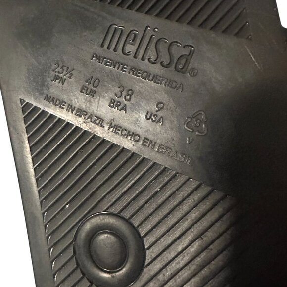 MELISSA Rose Faux Needlepoint Pool Slides Sandals Size US 9 / EUR 40 - Picture 5 of 7